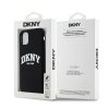 DKNY DKHMN61SNYACH iPhone 11 / Xr 6.1czarny/black hardcase Liquid Silicone White Printed Logo MagSafe